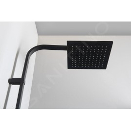 Sapho Dimy - Set de douche 250x250 mm, avec thermostat, noir mat DM322BL