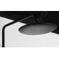 Sapho Solaris - Set de douche avec thermostat, 5 jets, noir mat/doré WD139G