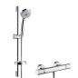 Hansgrohe Croma 100 - Set de douche avec thermostat, douchette Croma 100 Multi, chrome 27086000 Hansgrohe Croma 100 - Set de douche avec thermostat, douchette Croma 100 Multi, chrome 27086000
