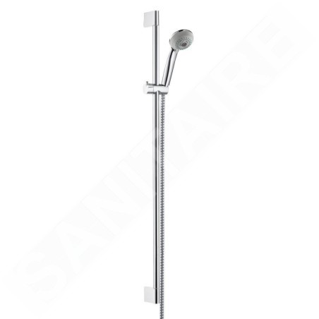 Hansgrohe Crometta 85 - Set de douche Multi 3 jets/barre murale Unica’Crometta 0,90 m, chrome 27766000