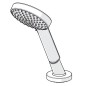 Hansa Activejet - Tête de douche pour bord de baignoire, chrome 53249440 Hansa Activejet - Tête de douche pour bord de baignoire, chrome 53249440