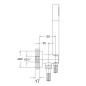Steinberg 100 - Ensemble de pommeau de douche, support et flexible, or rose 100 1670 RG