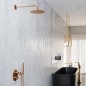 Steinberg 100 - Ensemble de pommeau de douche, support et flexible, or rose 100 1670 RG