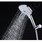 kielle Vega - Set tête de douche, barre et flexible, chrome / blanc 20418SE0