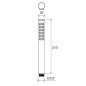 Ravak Chrome - Douche de tête, 1 jet, noir mat X07P573 Ravak Chrome - Douche de tête, 1 jet, noir mat X07P573