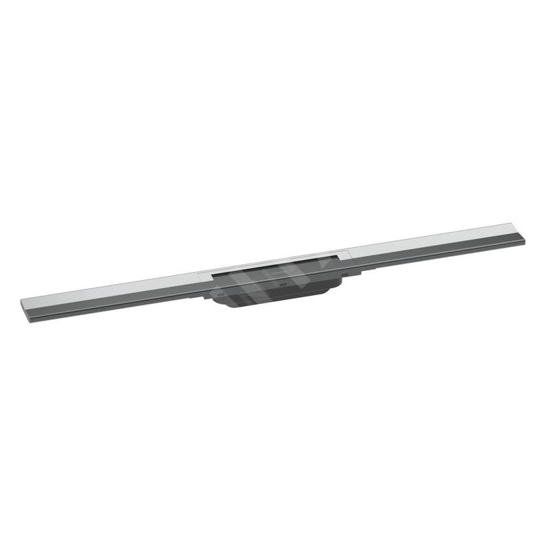 Hansgrohe RainDrain Flex - Caniveau de douche linéaire avec grille en inox 800, pour montage libre, découpable, chrome 56044000