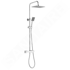 Aqualine Douches - Set de douche Talia avec thermostat, 255x180 mm, chrome SL440