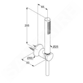 Kludi Nova Fonte - Colonne de douche avec pommeau de douche, support et flexible, chrome 2085005-35