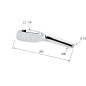 Sapho Douches - Douchette massage 110x110 mm, 4 jets, chrome 1204-24