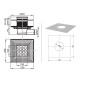 Ravak Accessoires - Siphon de sol en plastique avec grille en inox SN501, 105 mm X01435 Ravak Accessoires - Siphon de sol en plastique avec grille en inox SN501, 105 mm X01435