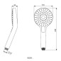 Ideal Standard Idealrain Evo Jet - Douchette manuelle Circle 110 mm, 3 jets, chrome B2231AA
