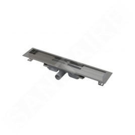 Alcadrain Douchegoten - Caniveau de douche Professional Low 950 mm, avec rebord pour grille pleine, inox APZ106-950