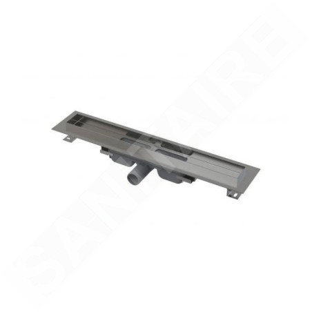 Alcadrain Douchegoten - Caniveau de douche Professional Low 950 mm, avec rebord pour grille pleine, inox APZ106-950