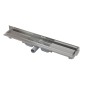Alcadrain Douchegoten - Caniveau de douche Flexible Low 750 mm, avec collier ajustable au mur, acier inoxydable APZ104-750 Alcadrain Douchegoten - Caniveau de douche Flexible Low 750 mm, avec collier ajustable au mur, acier inoxydable APZ104-750