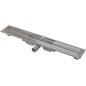 Alcadrain Douchegoten - Caniveau de douche Low 850 mm, avec rebord pour grille perforée, inox APZ101-850 Alcadrain Douchegoten - Caniveau de douche Low 850 mm, avec rebord pour grille perforée, inox APZ101-850
