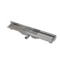 Alcadrain Douchegoten - Caniveau de douche Flexible Low 1050 mm, avec collier ajustable au mur, inox APZ104-1050 Alcadrain Douchegoten - Caniveau de douche Flexible Low 1050 mm, avec collier ajustable au mur, inox APZ104-1050