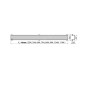 Alcadrain Grilles - Grille pour caniveau de douche linéaire 850 mm, inox mat DESIGN-850MN Alcadrain Grilles - Grille pour caniveau de douche linéaire 850 mm, inox mat DESIGN-850MN