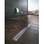 Alcadrain Grilles - Grille pour caniveau à douche linéaire 1150 mm, inox mat LINE-1150M
