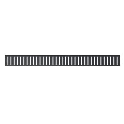 Alcadrain Grilles - Grille pour caniveau de douche linéaire 850 mm, noir mat PURE-850BLACK