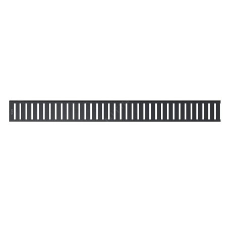 Alcadrain Grilles - Grille pour caniveau de douche linéaire 750 mm, noir mat PURE-750BLACK