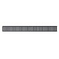 Alcadrain Grilles - Grille pour caniveau de douche linéaire 750 mm, noir mat PURE-750BLACK