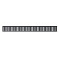 Alcadrain Grilles - Grille pour caniveau de douche linéaire 1150 mm, noir mat PURE-1150BLACK