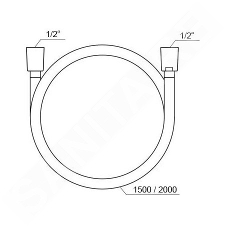 Ravak Douches - Flexible de douche 1500 mm, chrome brillant X07P338