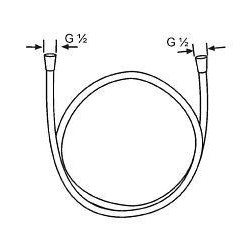 Kludi Flexibles de douche - Logoflex flexible de douche, chrome 6105505-00