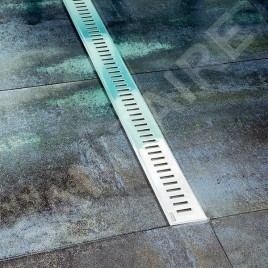 Ravak Zebra - Garniture de vidage pour douche avec grille en inox, 850 mm X01434
