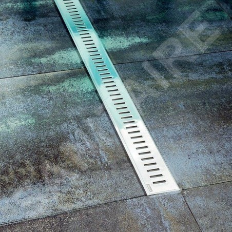 Ravak Zebra - Garniture de vidage pour douche avec grille en inox, 850 mm X01434