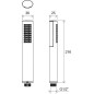 Ravak Douches - Pommeau de douche Oval Mini 954.00, chrome X07P114