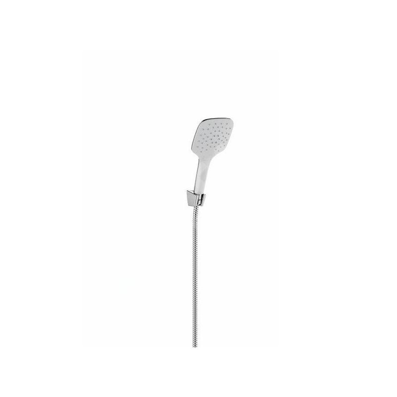 Ravak Douches - Pomme de douche, support et flexible 907.00, chromé/blanc X07S010