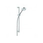 Kludi Logo - Colonne de douche avec pommeau de douche, support, barre et flexible, chrome 6836305-00