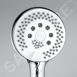Kludi Logo - Colonne de douche avec pommeau de douche, support, barre et flexible, chrome 6836305-00