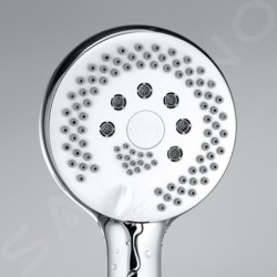 Kludi Logo - Colonne de douche avec pommeau de douche, support, barre et flexible, chrome 6839305-00