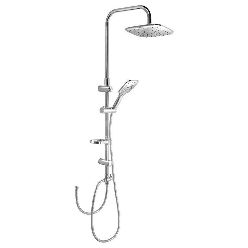 Aqualine Douches - Set de douche Kera sans robinetterie,220x220mm,3 jets, chrome SL430