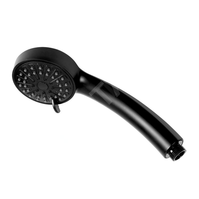 Novaservis Douchettes à main - Pommeau de douche, 3 jets, noir mat RU/869,5