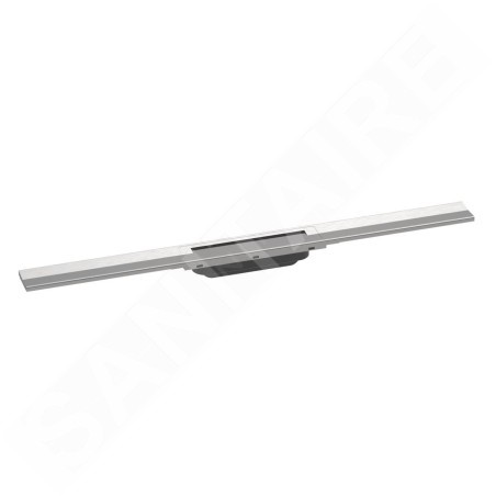Hansgrohe RainDrain Flex - Caniveau de douche linéaire avec grille en inox 800, pour montage libre, découpable, inox brossé