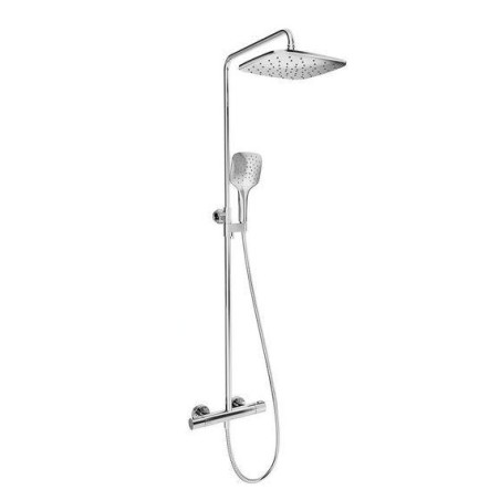 Ravak Termo - Set de douche avec thermostat, 250 mm, 3 jets, chrome X070164