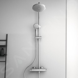 Ideal Standard Cerafine O - Ensemble de douche avec mitigeur, diamètre 200 mm, 1 jet, chrome BC750AA
