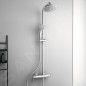 Ideal Standard Cerafine O - Ensemble de douche avec mitigeur, diamètre 200 mm, 1 jet, chrome BC750AA