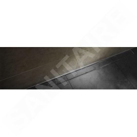 I-Drain Tile - Grille en inox pour caniveau de douche BASE, pour l'insertion de carreaux, longueur 800 mm IDRO0800BY