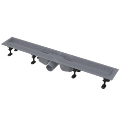 Alcadrain Douchegoten - Caniveau de douche Optimal 850 mm, avec rebord pour grille perforée ou insertion de tuiles APZ12-850