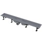 Alcadrain Douchegoten - Caniveau de douche Optimal 850 mm, avec rebord pour grille perforée ou insertion de tuiles APZ12-850