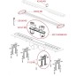 Alcadrain Douchegoten - Caniveau de douche Optimal 850 mm, avec rebord pour grille perforée ou insertion de tuiles APZ12-850