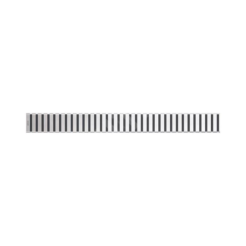 Alcadrain Grilles - Caillebotis pour auge linéaire 550 mm, en acier inoxydable mat LINE-550M