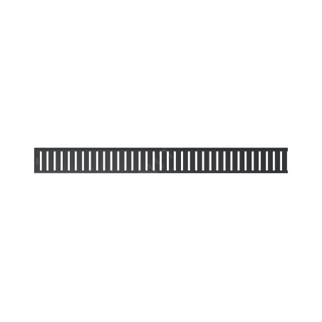 Alcadrain Grilles - Caillebotis pour auge linéaire 1450 mm, noir mat PURE-1450BLACK