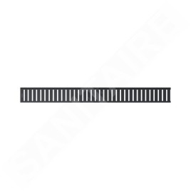 Alcadrain Grilles - Grille pour caniveau de douche linéaire 650 mm, noir mat PURE-650BLACK