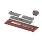 Tece TECEdrailine-Evo - Caniveau de douche Evo 1200 mm, pour montage mural, couvercle de protection, acier inoxydable 601203