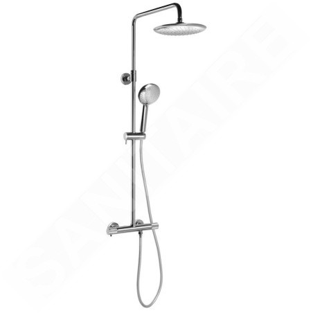 Sapho Solaris - Set de douche avec thermostat, 5 jets, chrome WD139